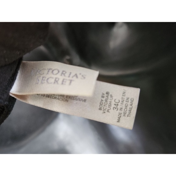 Body by Victoria‎ Secret Push-up Bra Black on Nude Lace 34C - Picture 5 of 5